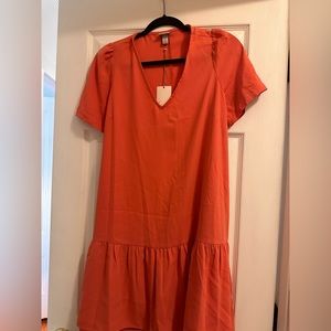 Orange short sleeve dress bought from target. Size S